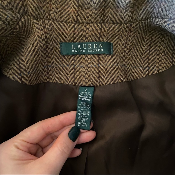 RALPH LAUREN - 90s Wool Tweed Blazer (Vintage) - Picture 6 of 9